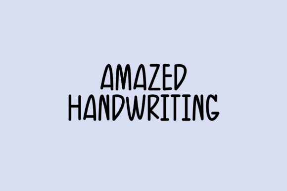 Amazed: The Handwritten Font That Brings Whimsy to Your Designs