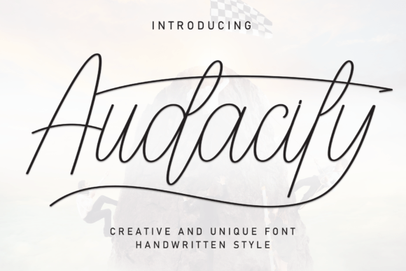 Audacity: The Modern Signature Font for Elegant Designs