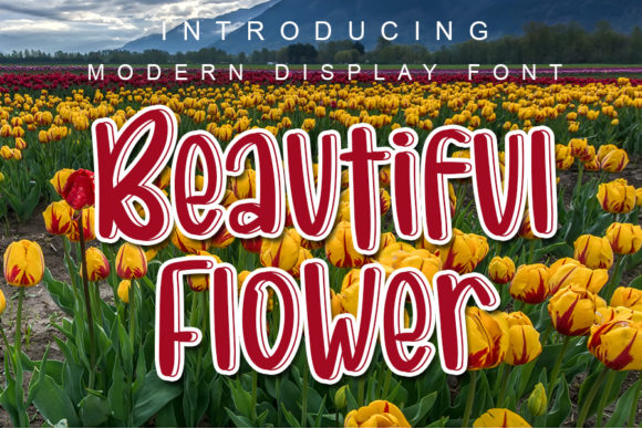 Beautiful Flower: A Handwritten Font That Pops Off the Page