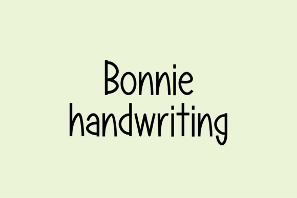 Bonnie: A Handwritten Font That Feels Like a Friendly Wave