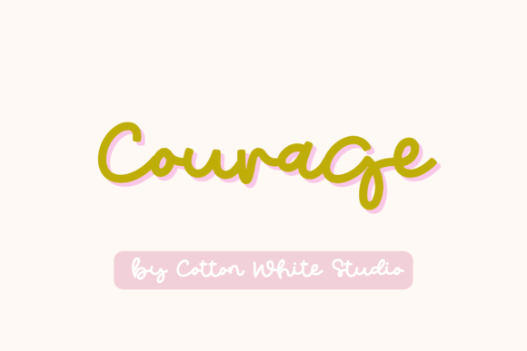Courage: The Handwritten Font That Brings Heart to Your Brand
