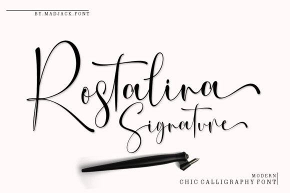 Rostalina Signature: A Font That Dances on the Page