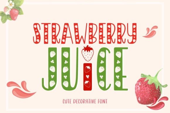 Strawberry Juice: A Creative Font for Modern Designers