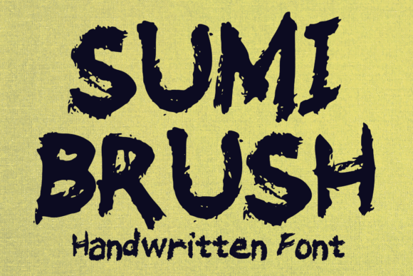 Sumi Brush: A Handwritten Font with Ancient Soul